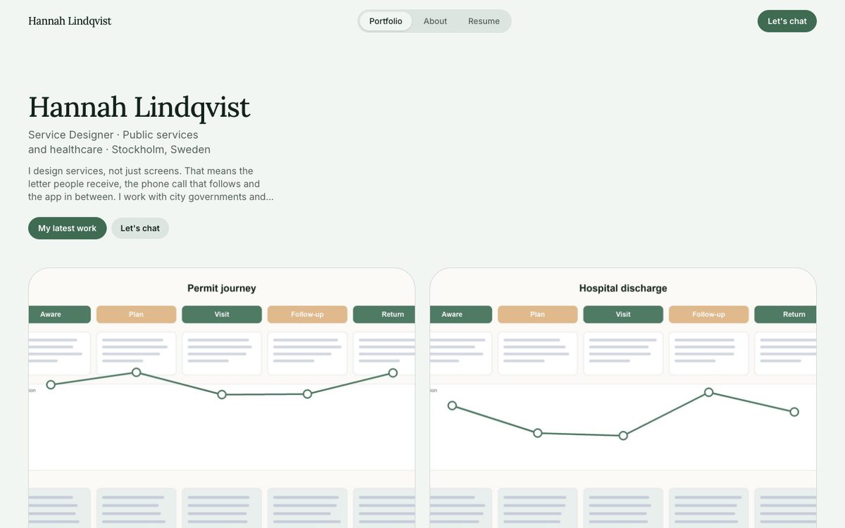 Preview of the Folio template