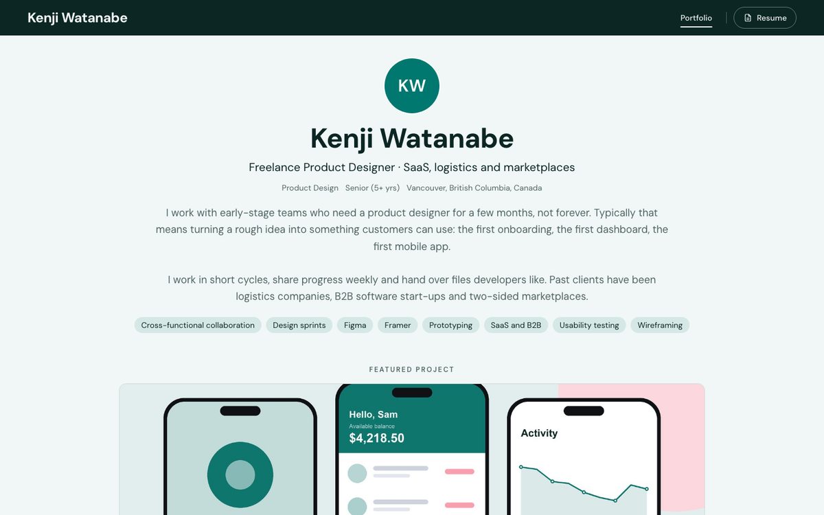 Preview of the Studio template
