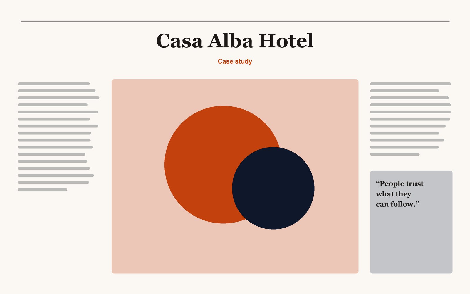 Casa Alba Hotel identity: Travel case study (Web) by Tomás Ibarra
