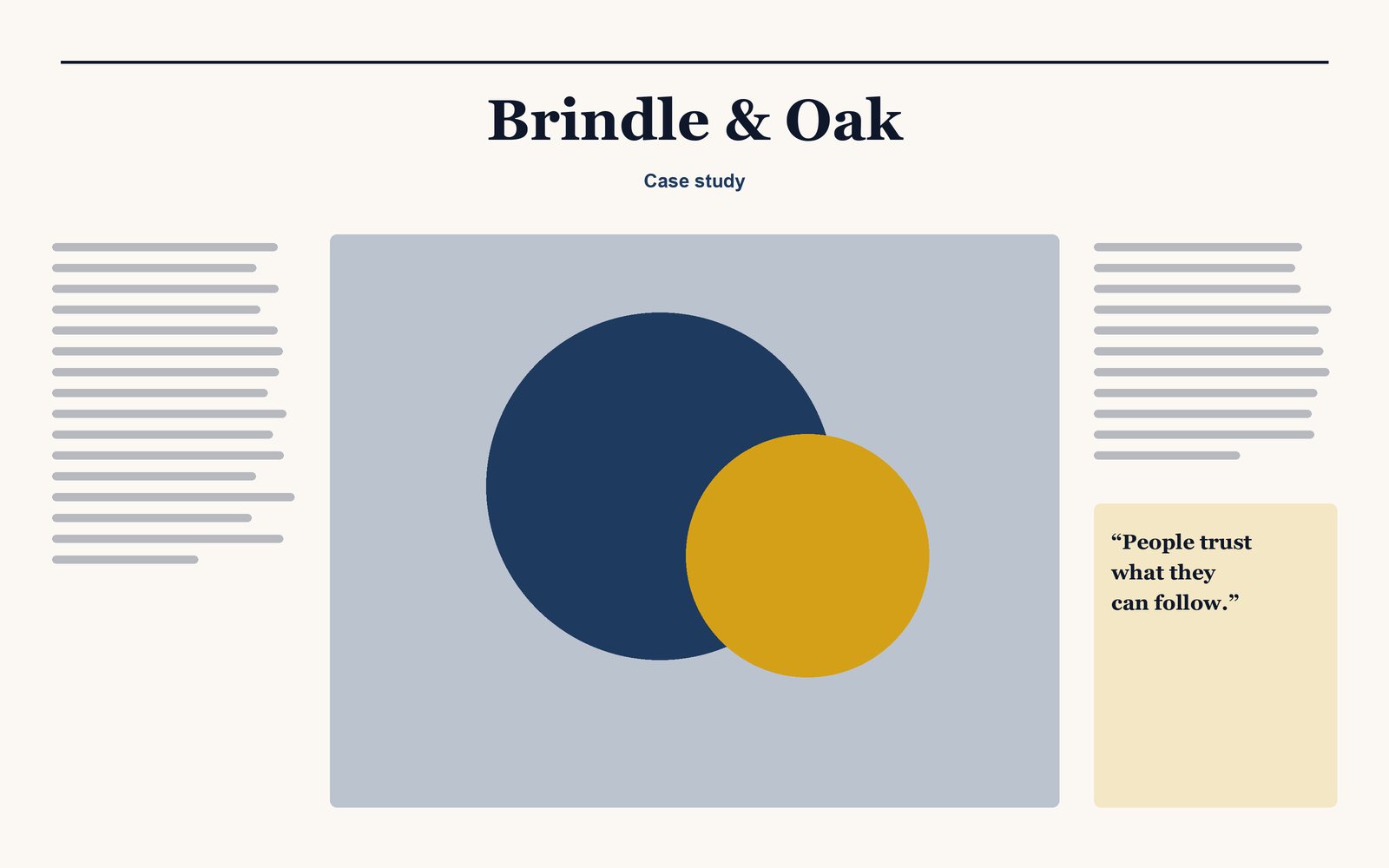 Brindle & Oak: a studio identity: Media and entertainment case study (Web) by Tomás Ibarra